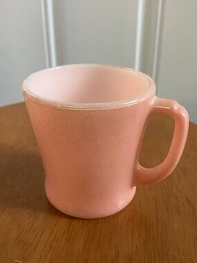 Vintage Pinkish Fire King Coffee Cup